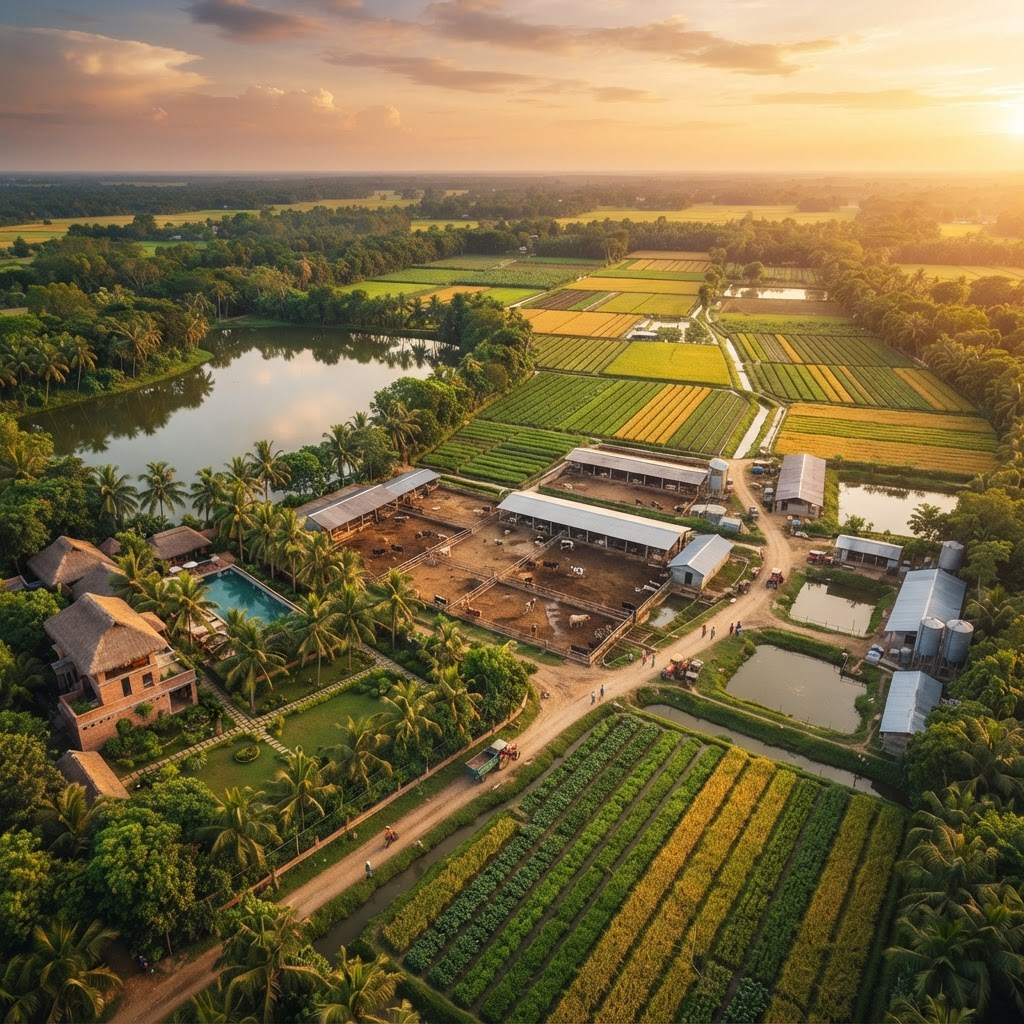 Origin Agro aerial farm view for investors